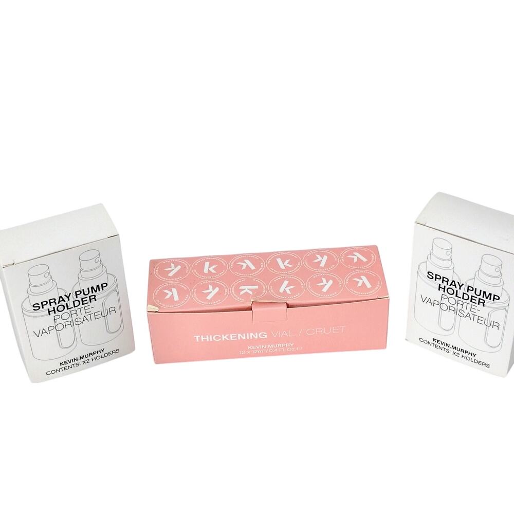 Kevin Murphy 12 Thickening Treatment Vials Cruets 0.4 oz 4 Spray Pump Bottle NEW